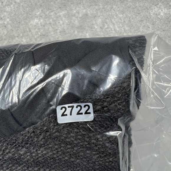 Loft Pullover Sweater Women’s Small Gray/ Black Long Sleeve Ruffled Chiffon Hem - Picture 8 of 8